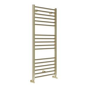 Moods Ladero 1200 x 500 Straight Brushed Brass Ladder Rail