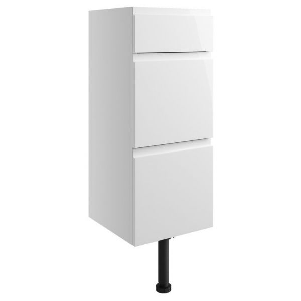 Moods Wembury Gloss White 300mm Floor Standing Drawer Unit MOOD2751