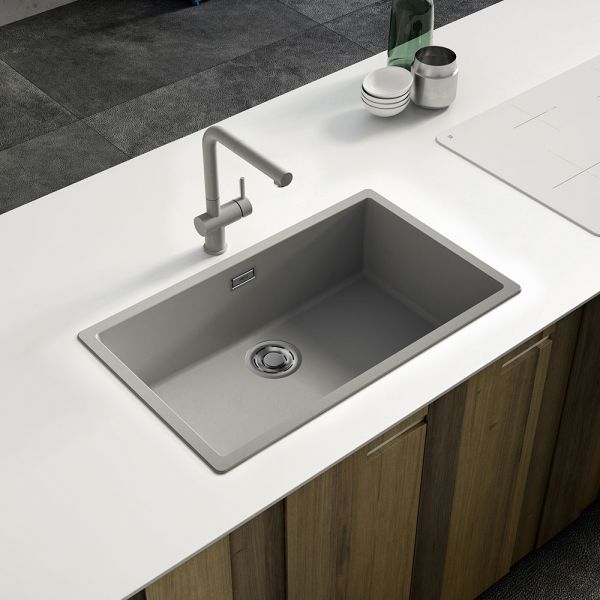 Reginox Multa 130 Light Grey Single Bowl Granite Kitchen Sink #3