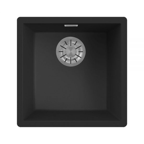 Reginox Multa Black 1 Bowl Granite Kitchen Sink 456 x 456mm