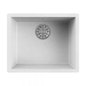 Reginox Multa White 1 Bowl Granite Kitchen Sink 556 x 456mm