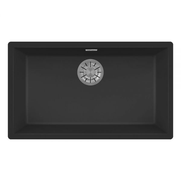 Reginox Multa Black 1 Bowl Granite Kitchen Sink 756 x 456mm