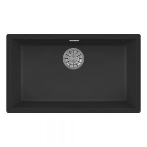 Reginox Multa Black 1 Bowl Granite Kitchen Sink 756 x 456mm