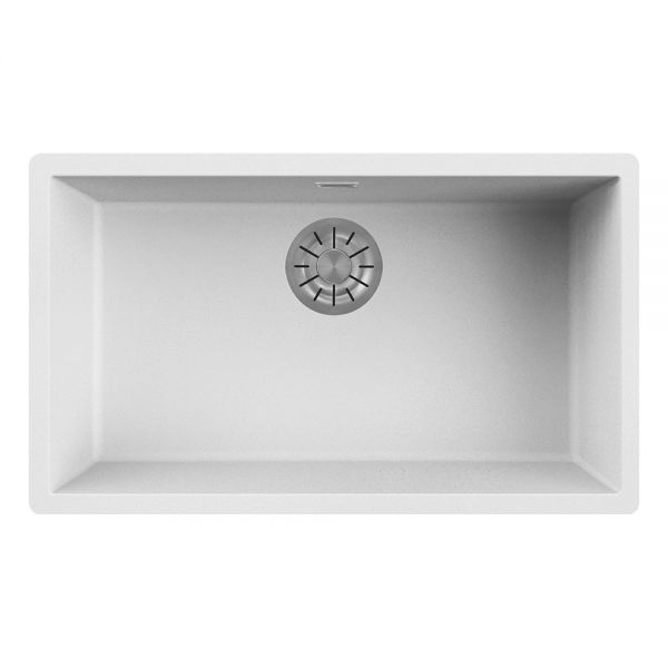 Reginox Multa White 1 Bowl Granite Kitchen Sink 756 x 456mm