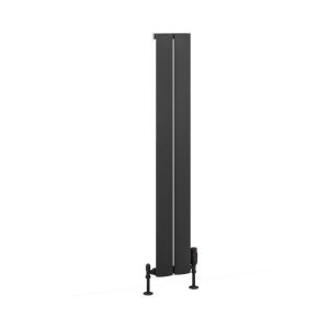 Eastbrook Malmesbury 1200 x 185 Matt Anthracite Aluminium Designer Radiator