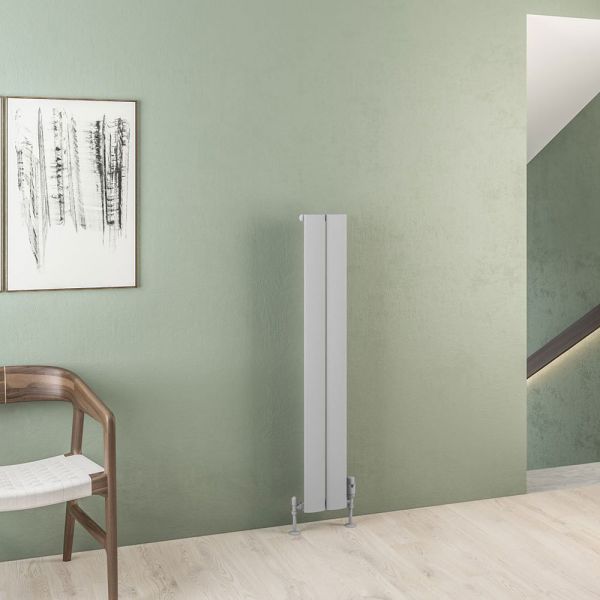 Eastbrook Malmesbury 1200 x 185 Matt Grey Aluminium Designer Radiator #2