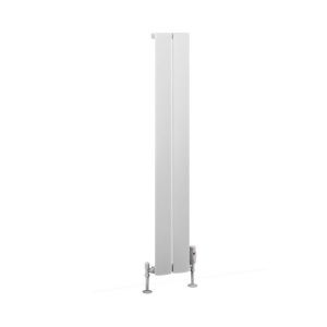 Eastbrook Malmesbury 1200 x 185 Matt White Aluminium Designer Radiator