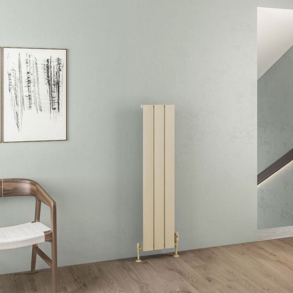 Eastbrook Malmesbury 1200 x 280 Matt Cappuccino Aluminium Designer Radiator #2