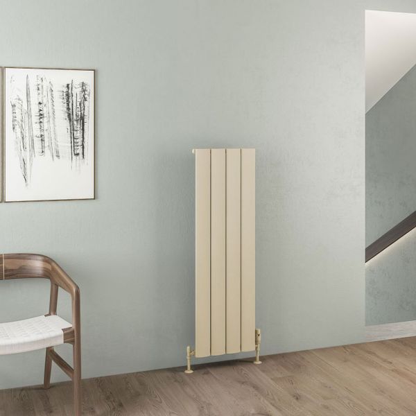 Eastbrook Malmesbury 1200 x 375 Matt Cappuccino Aluminium Designer Radiator #2