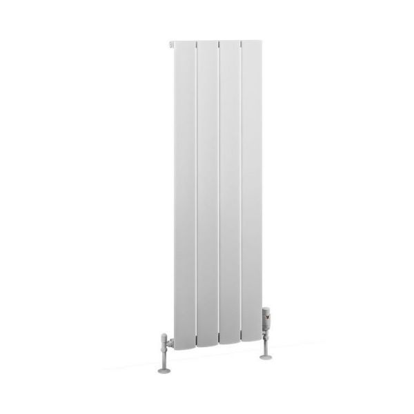Eastbrook Malmesbury 1200 x 375 Matt White Aluminium Designer Radiator