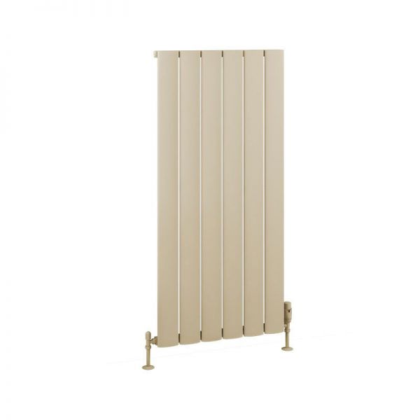 Eastbrook Malmesbury 1200 x 565 Matt Cappuccino Aluminium Designer Radiator
