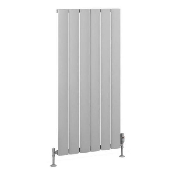 Eastbrook Malmesbury 1200 x 565 Matt Grey Aluminium Designer Radiator