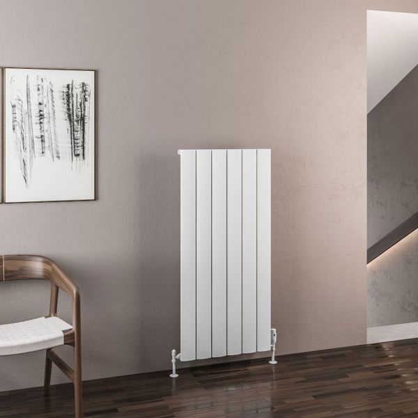 Eastbrook Malmesbury 1200 x 565 Matt White Aluminium Designer Radiator #2