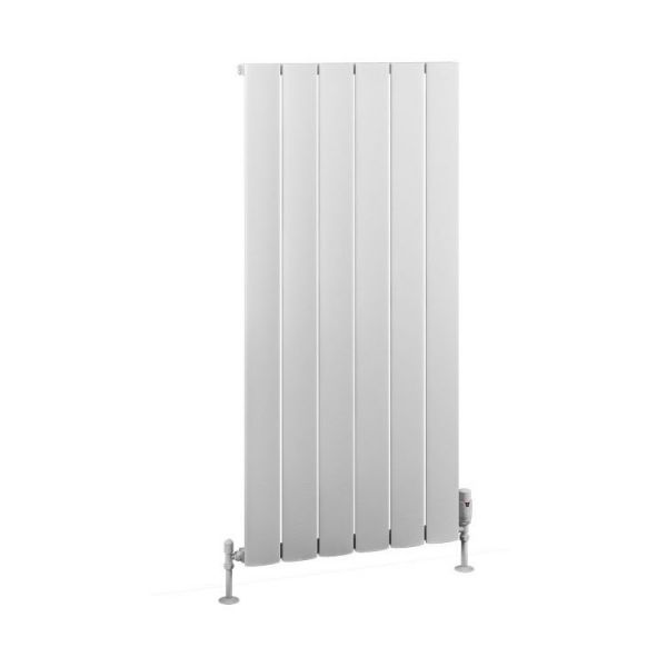 Eastbrook Malmesbury 1200 x 565 Matt White Aluminium Designer Radiator