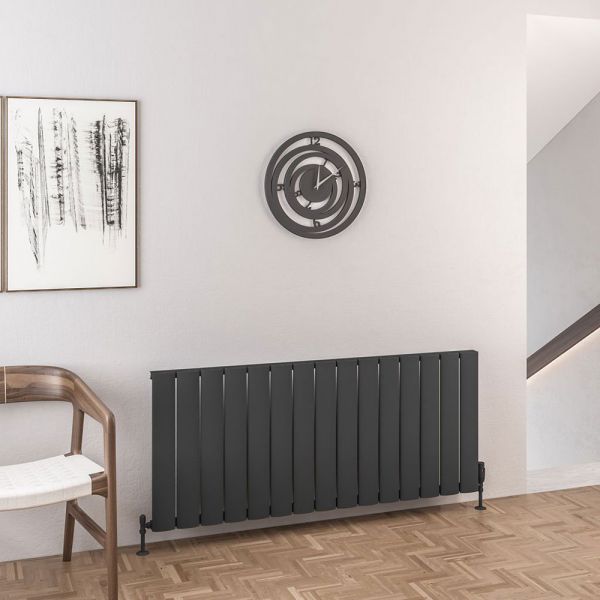 Eastbrook Malmesbury 600 x 1420 Matt Anthracite Aluminium Designer Radiator #2