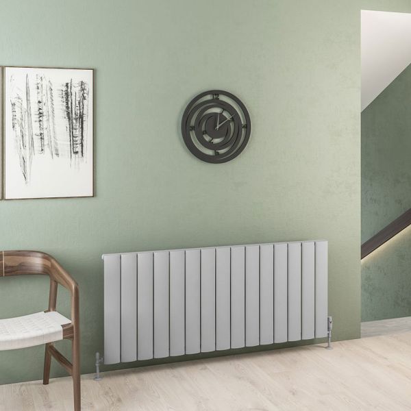 Eastbrook Malmesbury 600 x 1420 Matt Grey Aluminium Designer Radiator #2