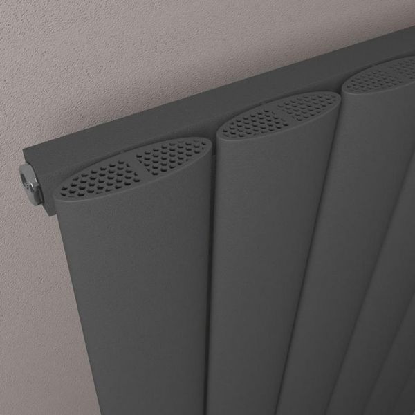 Eastbrook Malmesbury 1200 x 565 Matt Anthracite Aluminium Designer Radiator #3