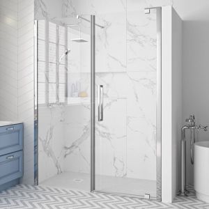 Merlyn 10 Series 1200 Pivot Shower Door and Inline Panel
