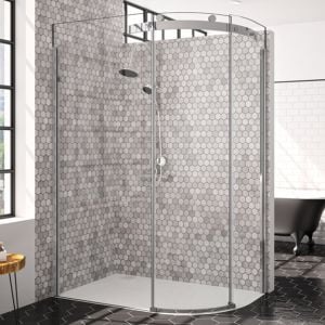 Merlyn 10 Series 1200 x 900 Right Hand Offset Quadrant Shower Enclosure