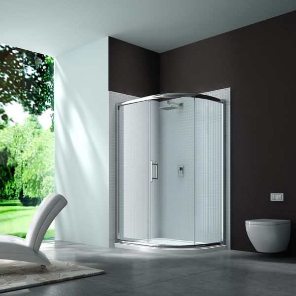 Merlyn 6 Series 1200 x 800 1 Door Offset Quadrant Shower Enclosure #2