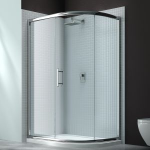 Merlyn 6 Series 900 x 760 1 Door Offset Quadrant Shower Enclosure
