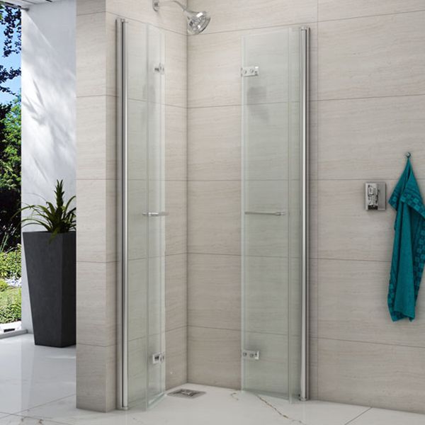 Merlyn 8 Series 1000 x 1000 Corner Entry Double Bifold Shower Enclosure #2