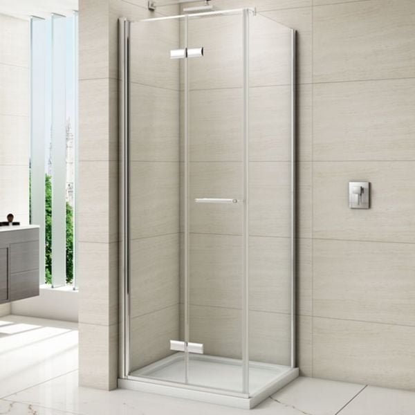 Merlyn 8 Series Frameless 900 Hinged Bifold Shower Door #3