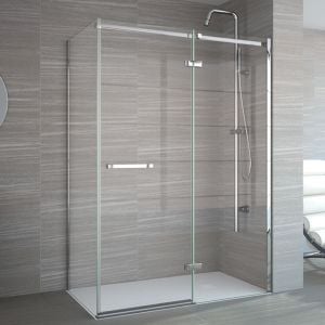 Merlyn 8 Series Frameless 1600 Hinge and Inline Shower Door