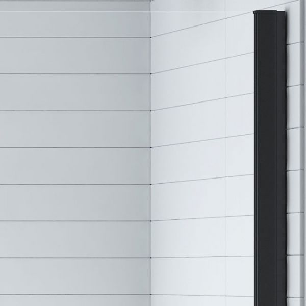 Merlyn Ionic Essence Frameless Black Hinged Shower Door with Inline Panel 1000mm #4
