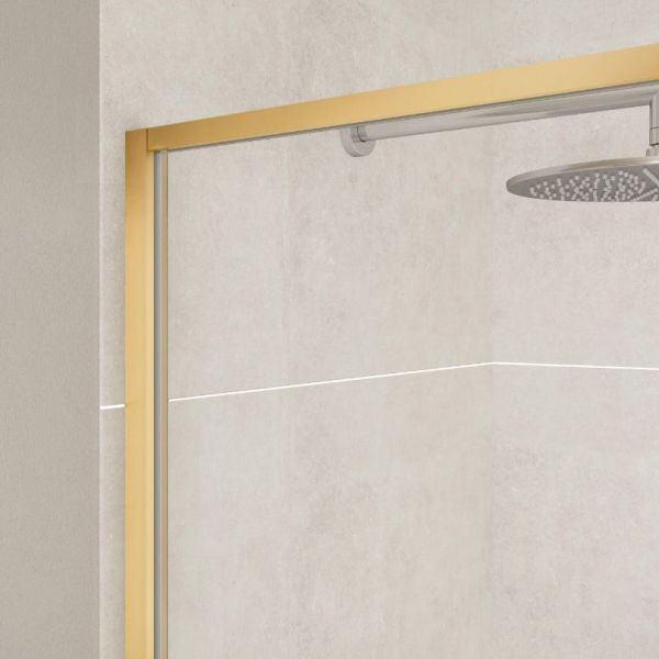 Merlyn Brushed Bronze Framed Bath Screen 1500 x 800mm #2