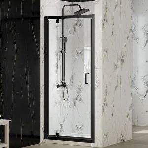 Merlyn MBOX Matt Black 760 Pivot Shower Door