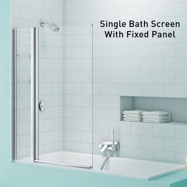Merlyn SecureSeal Single Panel Bath Screen #2