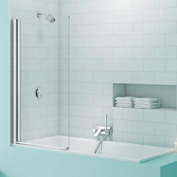 Merlyn SecureSeal Single Panel Bath Screen