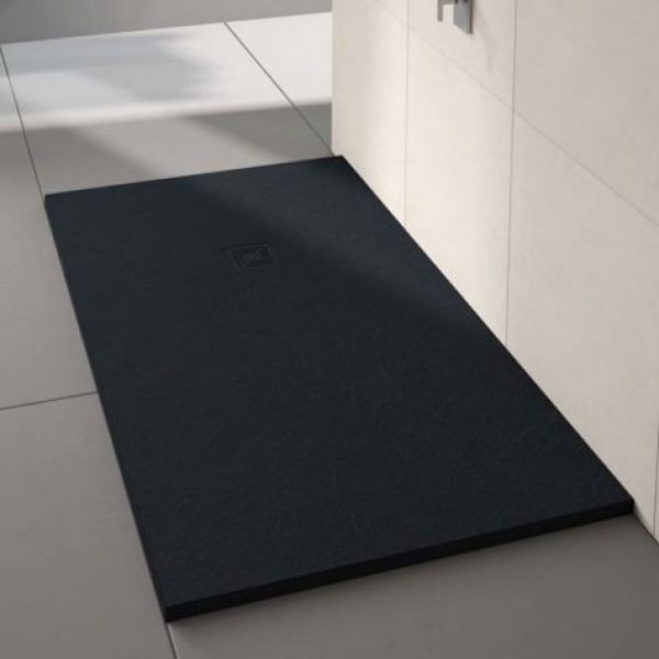 Merlyn Truestone Rectangular Shower Tray 1500 x 900 Pure Black T159RTB