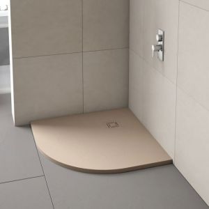 Merlyn Truestone Quadrant Shower Tray 900 x 900 Sandstone T90QS