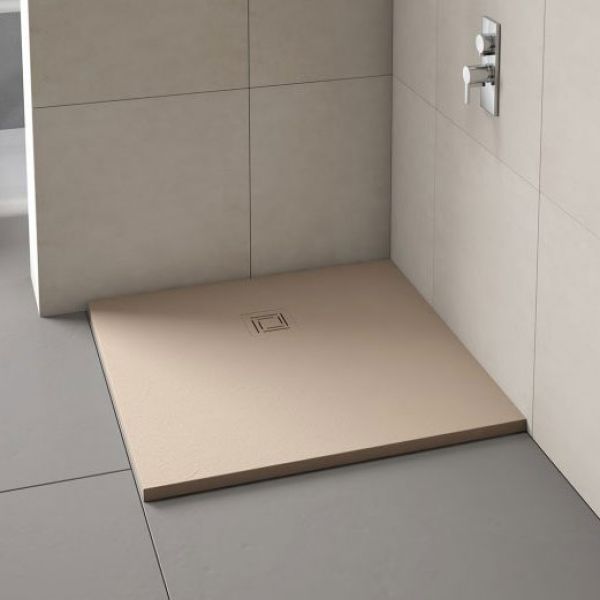 Merlyn Truestone Square Shower Tray 900 x 900 Sandstone T90RTS