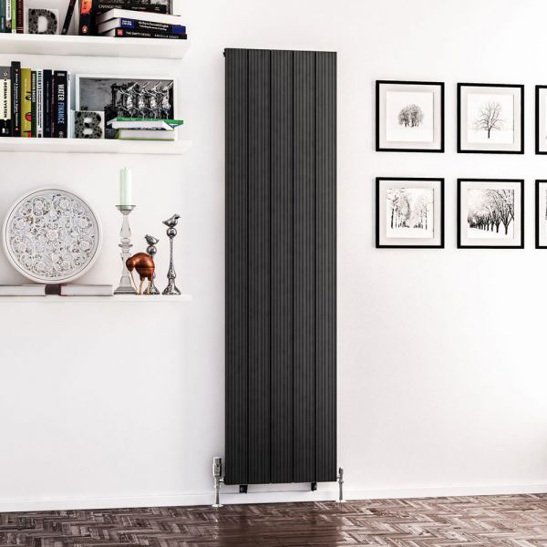 Eastbrook Mersey 1800 x 470 Matt Anthracite Aluminium Designer Radiator #2