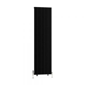 Eastbrook Mersey 1800 x 470 Matt Black Aluminium Designer Radiator