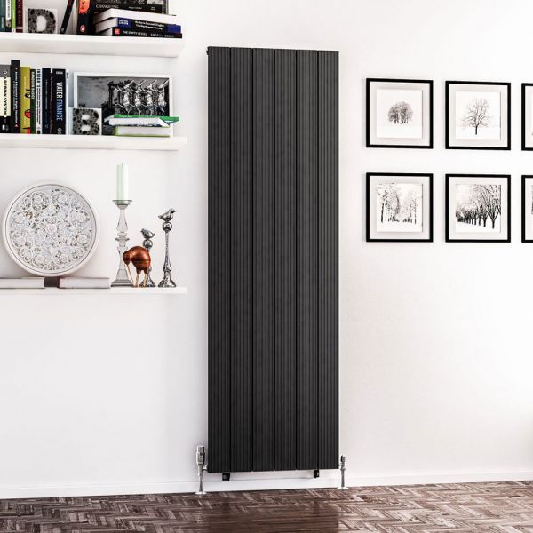 Eastbrook Mersey 1800 x 565 Matt Anthracite Aluminium Designer Radiator #2