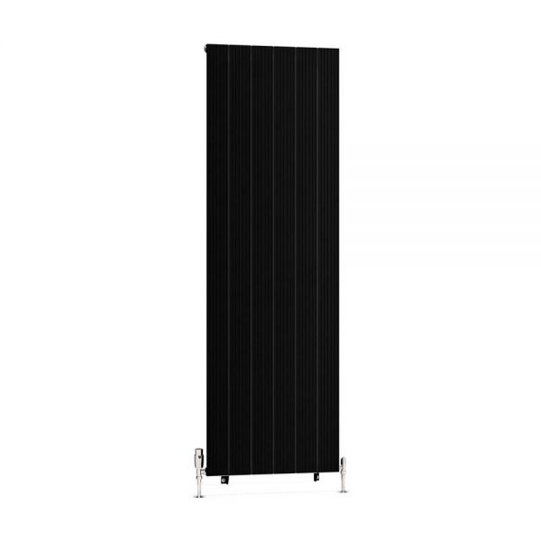 Eastbrook Mersey 1800 x 565 Matt Black Aluminium Designer Radiator