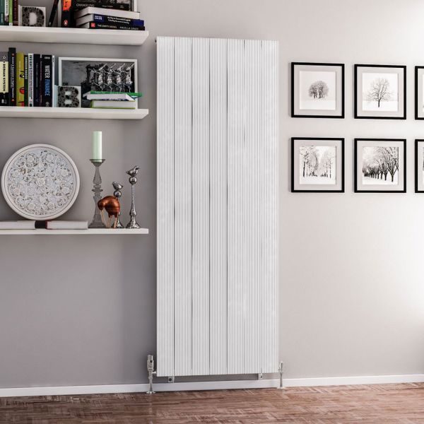 Eastbrook Mersey 1800 x 660 Matt White Aluminium Designer Radiator #2