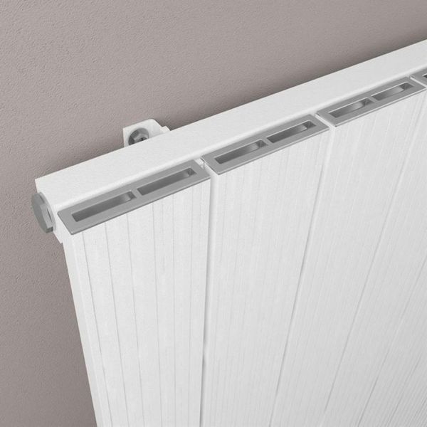 Eastbrook Mersey 1800 x 280 Matt White Aluminium Designer Radiator #3