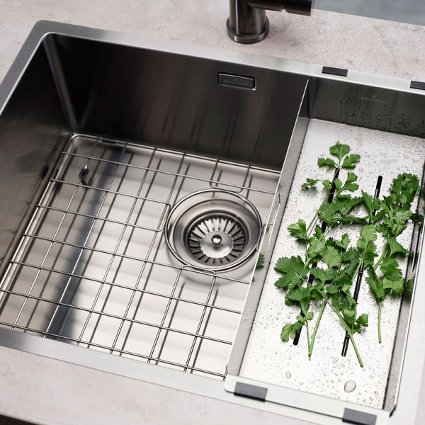 Reginox Miami Single Bowl Gunmetal Kitchen Sink 540 x 440mm #7