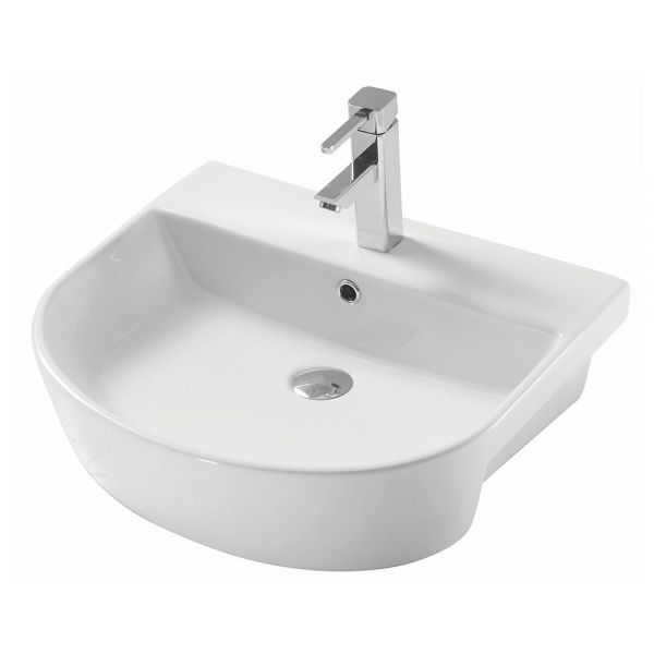 Apex Middleton One Tap Hole Semi Recessed Basin 560 x 470mm
