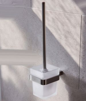 Miller Miami Nickel Toilet Brush Set 8421BN