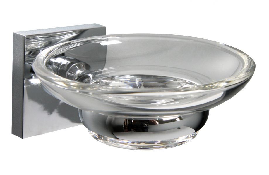 Miller Cube Soap Dish And Holder Chrome C04
