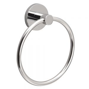 Miller Lily Towel Ring Chrome L05