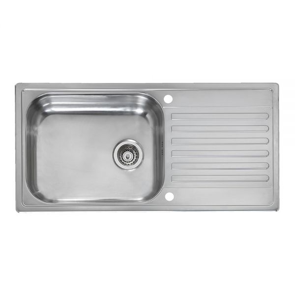 Reginox Minister Single Bowl Stainless Steel Kitchen Sink 1000 x 500mm