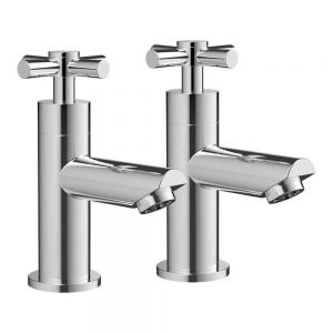 Moods Auckland Chrome Basin Pillar Taps