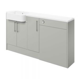 Moods Avonwick Light Grey 1542mm Basin and WC Unit Pack LH
